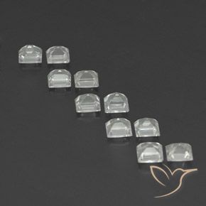 Topaz Gemstones in 4 x 4 mm (calibrated) Size for Sale, Topaz Stones in Warm White Color