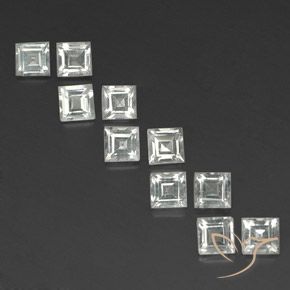 4.04ctw Natural Warm White Topaz, Square, VS
