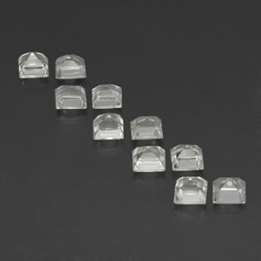 Topaz Gemstone in 4 x 4 mm (calibrated) Size for Sale, Topaz Stone in White Color