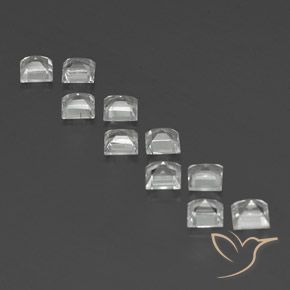 Topaz Gemstones in 4 x 4 mm (calibrated) Size for Sale, Topaz Stones in Warm White Color