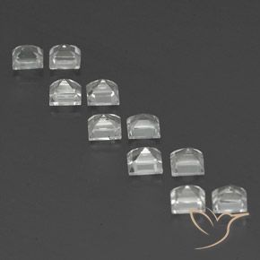 Topaz Gemstones in 4.2 x 4.1 mm Size for Sale, Topaz Stones in Clear White Color