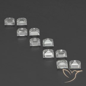 Topaz Gemstones in 4 x 4 mm (calibrated) Size for Sale, Topaz Stones in Warm White Color
