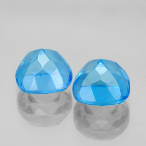 Topaz Gemstone in 7.9 x 7.9 mm Size for Sale, Topaz Stone in Swiss Blue Color