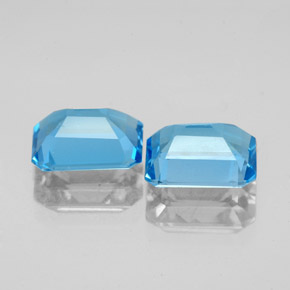 Topaz Gemstone in 8 x 6 mm (calibrated) Size for Sale, Topaz Stone in Swiss Blue Color