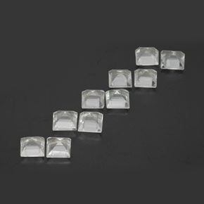 Topaz Gemstones in 4 x 4 mm (calibrated) Size for Sale, Topaz Stones in White Color