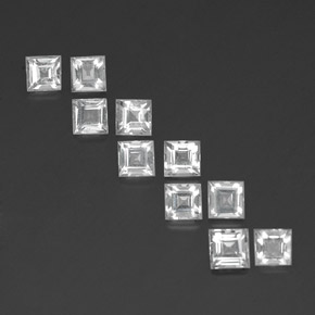 Blanc Topaze gemme - 0.4ct Facette Carrée (ID: 348652)