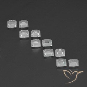 Topaz Gemstones in 4 x 4 mm (calibrated) Size for Sale, Topaz Stones in White Color