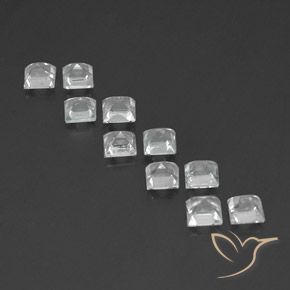 Topaz Gemstones in 4 x 4 mm (calibrated) Size for Sale, Topaz Stones in White Color