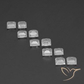 Topaz Gemstones in 4 x 4 mm (calibrated) Size for Sale, Topaz Stones in White Color