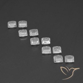 Topaz Gemstones in 3.8 x 3.7 mm Size for Sale, Topaz Stones in White Color