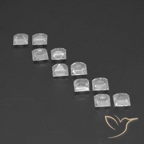 Topaz Gemstones in 4 x 4 mm (calibrated) Size for Sale, Topaz Stones in Clear White Color