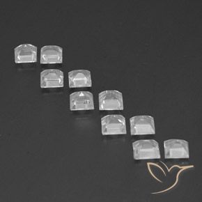 Topaz Gemstones in 4 x 4 mm (calibrated) Size for Sale, Topaz Stones in White Color