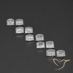 Topaz Gemstones in 4 x 4 mm (calibrated) Size for Sale, Topaz Stones in Clear White Color
