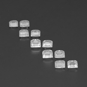 Topaz Gemstones in 3.7 x 3.6 mm Size for Sale, Topaz Stones in Clear White Color