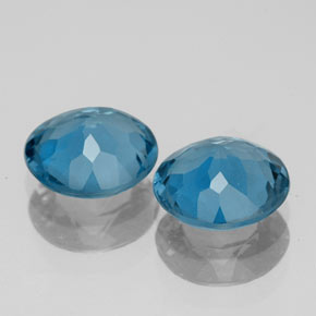 Topaz Gemstone in 8 mm (calibrated) Size for Sale, Topaz Stone in London Blue Color