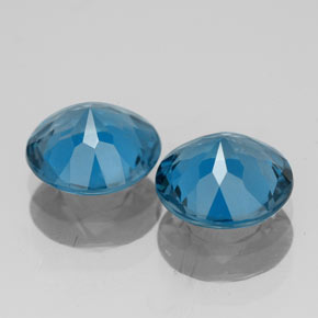Topaz Gemstone in 8 mm (calibrated) Size for Sale, Topaz Stone in London Blue Color