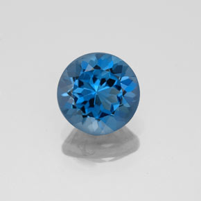 1.93 ct Blue Topaz Gemstone, Topaz Gem in Round Facet Shape for Sale.
