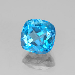 2.99 ct Blue Topaz Stone, Natural Topaz in Cushion-Cut Shape for Sale