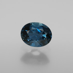 2.00 ct Blue Topaz Gemstone, Topaz Gem in Oval Facet Shape for Sale.