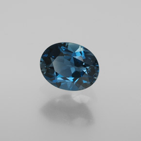 2.00 ct Blue Topaz Stone, Natural Topaz in Oval Facet Shape for Sale