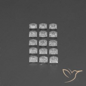 Topaz Gemstones in 3.5 x 3.5 mm Size for Sale, Topaz Stones in White Color