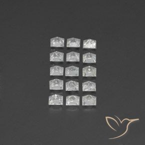 Topaz Gemstones in 3.6 x 3.6 mm Size for Sale, Topaz Stones in White Color