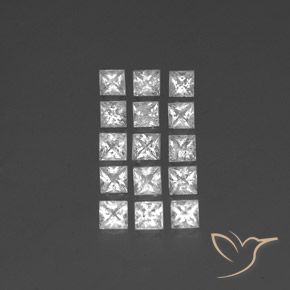 3.79ctw Natural White Topaz, Square, SI 3.79ctw Natural White Topaz, Square, SI