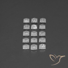 Topaz Gemstones in 3.5 x 3.5 mm Size for Sale, Topaz Stones in White Color