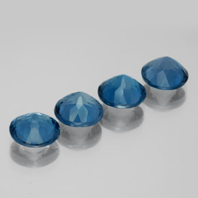 Topaz Gemstone in 8 mm (calibrated) Size for Sale, Topaz Stone in London Blue Color