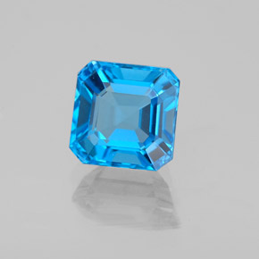 2.23 ct Blue Topaz Stone, Natural Topaz in Octagon Facet Shape for Sale