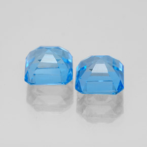 Topaz Gemstone in 7.1 x 7 mm Size for Sale, Topaz Stone in Swiss Blue Color