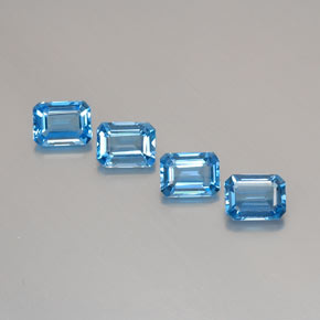 Swiss Blue Topaz Gem - 2ct Octagon Facet (ID: 367407)