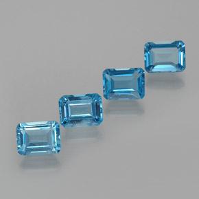 Swiss Blue Topaz Gem - 2.2ct Octagon Facet (ID: 372271)