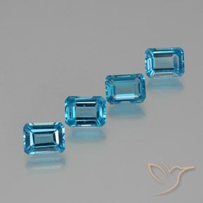 Azul Suizo Topacio Gema - 2ct Forma octagonal (ID: 372274)