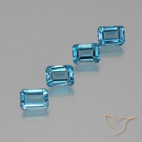 Swiss Blue Topaz Gem - 2.1ct Octagon Facet (ID: 372278)