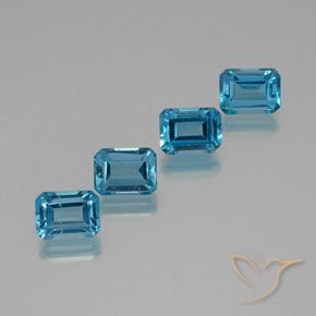 Swiss Blue Topaz Gem - 2.1ct Octagon Facet (ID: 372297)