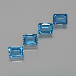 Blau Topas Edelstein - 1.9ct Oktagon facettiert (ID: 372352)
