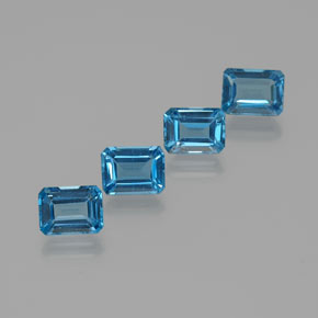 Blue Topaz Gem - 2ct Octagon Facet (ID: 372355)