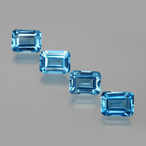 Swiss Blue Topaz Gem - 2.1ct Octagon Facet (ID: 372418)