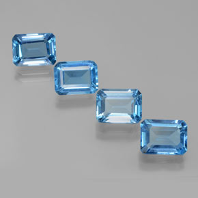 Swiss Blue Topaz Gem - 1.9ct Octagon Facet (ID: 373154)