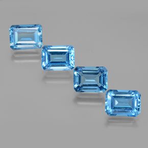 Swiss Blue Topaz Gem - 2.2ct Octagon Facet (ID: 373163)