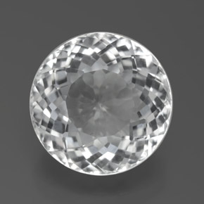 Blanc Topaze gemme - 7.1ct Facette ronde (ID: 376428)