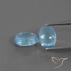 1.87ctw Natural Swiss Blue Topaz, Oval, Transparent