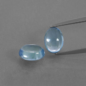 Sky Blue Topaz Gem - 1.1ct Oval Cabochon (ID: 376805)