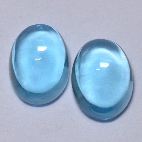 Maya Blue Topaz Gem - 1.1ct Oval Cabochon (ID: 376806)