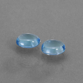2.05 ctw Blue Topaz Stones, Natural Topaz in Oval Cabochon Shape for Sale