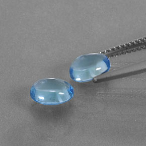 Topaz Gemstones in 7.1 x 5.2 mm Size for Sale, Topaz Stones in Sky Blue Color