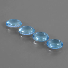 0.8ct Oval Cabochon Swiss Blue Topaz Gem for sale 0.8ct Oval Cabochon Swiss Blue Topaz Gem (ID: 376970)