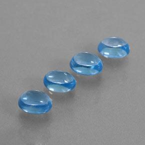 Swiss Blue Topaz Gem - 1.4ct Oval Cabochon (ID: 377062)