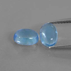 1.2ct Oval Cabochon Swiss Blue Topaz Gem for sale 1.2ct Oval Cabochon Swiss Blue Topaz Gem (ID: 377084)